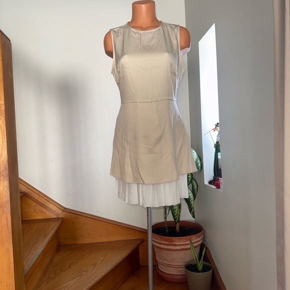 RIHOAS Beige and White Layered Dress - Picture 6 of 7